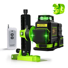 Load image into Gallery viewer, ZOKOUN ME12T 3D 12 Lines New ABS Plastic and Rubber Shell Green Laser Level 360 with Remote Control and 5200mah Li-ion Battery