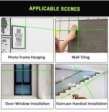 Load image into Gallery viewer, ZOKOUN ME12T 3D 12 Lines New ABS Plastic and Rubber Shell Green Laser Level 360 with Remote Control and 5200mah Li-ion Battery
