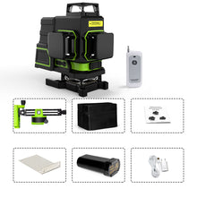 Load image into Gallery viewer, Zokoun ME16R 4D 16 Lines Green Laser Level Flooring Wall Cross-Line Self-leveling W/ Remote Control 5200mah Li-ion Battery