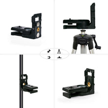 Load image into Gallery viewer, Zokoun Magnetic Bracket Laser Level Adapter 1/4"and 5/8"Thread, Fully-Adjustable Magnetic Pivoting Base to 180 Degree for Wall & Ceiling Mount(LB08)