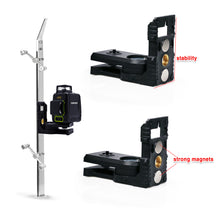 Load image into Gallery viewer, Zokoun Magnetic Bracket Laser Level Adapter 1/4"and 5/8"Thread, Fully-Adjustable Magnetic Pivoting Base to 180 Degree for Wall & Ceiling Mount(LB08)