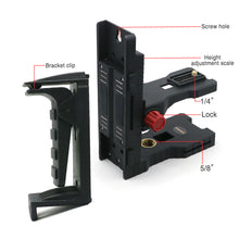Load image into Gallery viewer, Zokoun Multifunctional Magnetic Bracket with Spring Clip Laser Level-Alternative to A Standard 1/4"and 5/8"Thread, Fully-Adjustable Magnetic Pivoting Base to 360 Degree for Wall & Ceiling Mount(LB02)