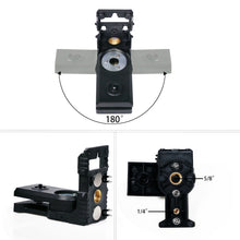 Load image into Gallery viewer, Zokoun Magnetic Bracket Laser Level Adapter 1/4"and 5/8"Thread, Fully-Adjustable Magnetic Pivoting Base to 180 Degree for Wall & Ceiling Mount(LB08)