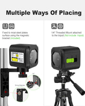 Załaduj obraz do przeglądarki galerii, Zokoun Red beam Laser Level, Cross Line Laser with Magnetic Bracket, Self-Leveling Vertical and Horizontal Line, Rotatable 360 Degree, NOT recommended for outdoor use(MD02RS PLUS-Red)