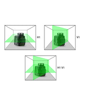 Load image into Gallery viewer, Zokoun 2x360 Cross Line Laser, Self-Leveling Green Beam Laser Level Dual Plane Leveling and Alignment Line Laser Level -One 360° Horizontal and One 360° Vertical Line -Magnetic Pivoting(AK2CG)