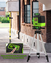 Lade das Bild in den Galerie-Viewer, Zokoun Laser Module Floor and Wall Powerful Green 16 Lines, 360° Rotary Self-leveling Laser Level Horizontal&Vertical Cross With Wireless Control 4D Laser Level with Li-ion Battery (IE16R)