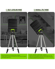 Load image into Gallery viewer, Zokoun Green Laser Level, Self Leveling Cross Line Large Fan Angle 110 Vertical/Horizontal Line with 360° Magnetic Base, Class 2 Standard, Recommended for Indoor use(GF011G)

