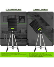 Load image into Gallery viewer, Zokoun Green Laser Level, Self Leveling Cross Line Large Fan Angle 110 Vertical/Horizontal Line with 360° Magnetic Base, Class 2 Standard, Recommended for Indoor use(GF011G)