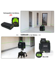 Load image into Gallery viewer, Zokoun 360 Cross Line Laser, Self-Leveling Green Beam Laser Level Dual Plane Leveling and Alignment Line Laser Level -One 360° Vertical Line -Magnetic Pivoting (AK1CG)
