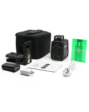 Load image into Gallery viewer, Zokoun 2x360 Cross Line Laser, Self-Leveling Green Beam Laser Level Dual Plane Leveling and Alignment Line Laser Level -One 360° Horizontal and One 360° Vertical Line -Magnetic Pivoting(AK2CG)