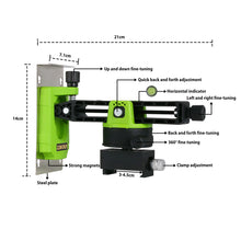Load image into Gallery viewer, Zokoun Laser Level Fine-Tuning Wall Bracket Strong Magnetic Pivoting Hanging Base with 360° Adjustable Clip for 3D Line Laser (LB07 Plus)