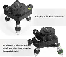 Load image into Gallery viewer, ZOKOUN 360 Adjustment Metal Rotation Tripod Bracket Base Pedestal For 5/8" Interface Laser Level For Self Leveling Adjust Height