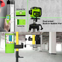 Load image into Gallery viewer, ZOKOUN Green Laser level / Line laser/ construction level / Infrared Level / cross line laser level receiver OR detector
