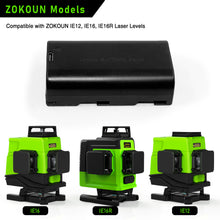 Load image into Gallery viewer, 3.7V 5000mAh Rechargeable Lithium Battery Replacement Part for Red/Green Laser IE12 IE16 and IE16R Cross Line Laser Level
