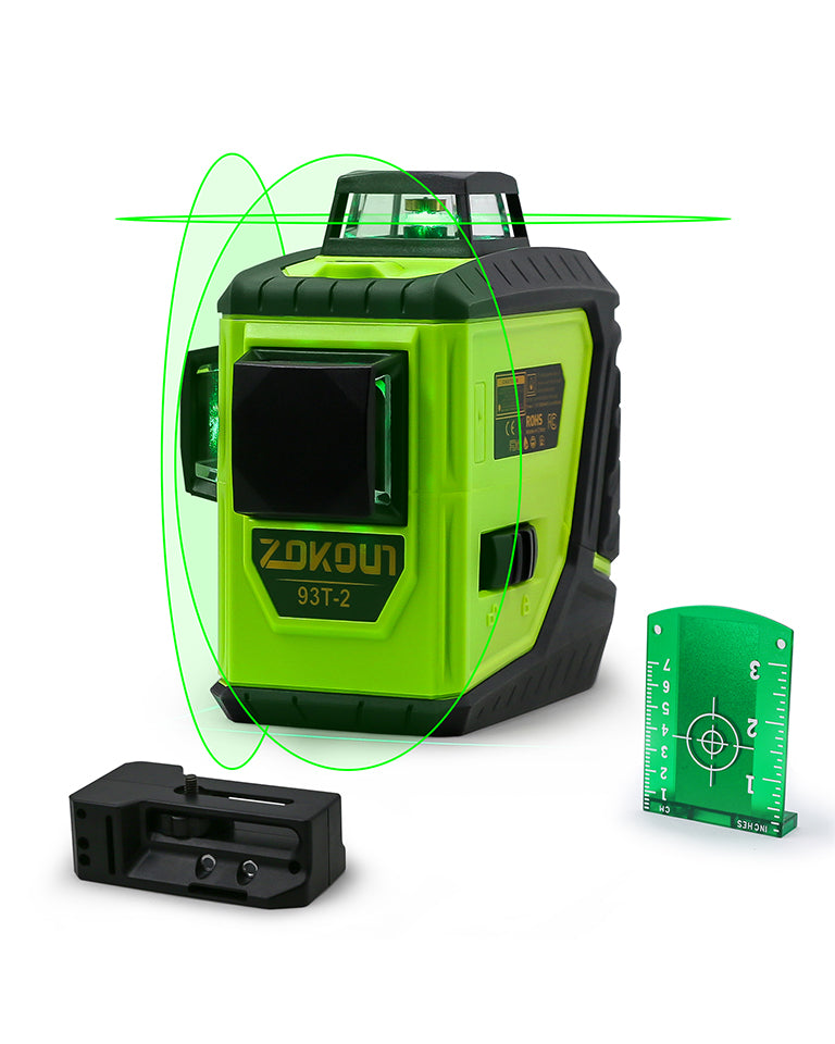 ZOKOUN 93T-2 3D Green Line Laser