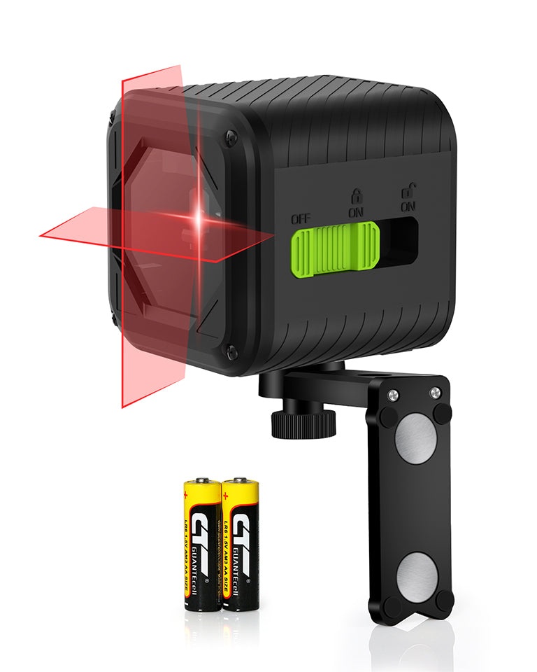 Zokoun Red beam Laser Level, Cross Line Laser with Magnetic Bracket, Self-Leveling Vertical and Horizontal Line, Rotatable 360 Degree, NOT recommended for outdoor use(MD02RS PLUS-Red)