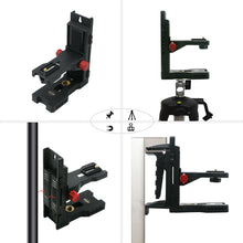 Załaduj obraz do przeglądarki galerii, Zokoun Multifunctional Magnetic Bracket with Spring Clip Laser Level-Alternative to A Standard 1/4&quot;and 5/8&quot;Thread, Fully-Adjustable Magnetic Pivoting Base to 360 Degree for Wall &amp; Ceiling Mount(LB02)
