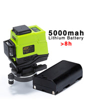 Cargar imagen en el visor de la galería, Zokoun IE12,12 Lines Green Beam 360° Rotary Self-leveling Laser Level Horizontal&amp;Vertical Cross Line Leveler With Wireless Control 3D Laser Level with Li-ion Battery
