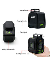 Load image into Gallery viewer, Zokoun 360 Cross Line Laser, Self-Leveling Green Beam Laser Level Dual Plane Leveling and Alignment Line Laser Level -One 360° Vertical Line -Magnetic Pivoting (AK1CG)
