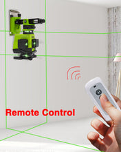 Load image into Gallery viewer, Zokoun Laser Module Floor and Wall Powerful Green 16 Lines, 360 Rotary Self-leveling Laser Level Horizontal&amp;Vertical Cross With Wireless Control 4D Laser Level with Li-ion Battery (IE16)
