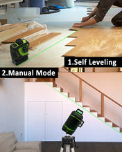 Load image into Gallery viewer, ZOKOUN 93T-2 3D Green Line Laser
