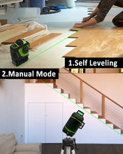 Cargar imagen en el visor de la galería, ZOKOUN 93T-2 3D Green Line Laser
