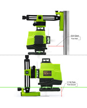 Load image into Gallery viewer, Zokoun Laser Module Floor and Wall Powerful Green 16 Lines, 360 Rotary Self-leveling Laser Level Horizontal&amp;Vertical Cross With Wireless Control 4D Laser Level with Li-ion Battery (IE16)
