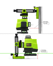 Lade das Bild in den Galerie-Viewer, Zokoun Laser Module Floor and Wall Powerful Green 16 Lines, 360 Rotary Self-leveling Laser Level Horizontal&amp;Vertical Cross With Wireless Control 4D Laser Level with Li-ion Battery (IE16)
