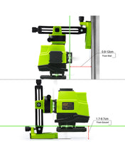 Lade das Bild in den Galerie-Viewer, Zokoun IE12,12 Lines Green Beam 360° Rotary Self-leveling Laser Level Horizontal&amp;Vertical Cross Line Leveler With Wireless Control 3D Laser Level with Li-ion Battery
