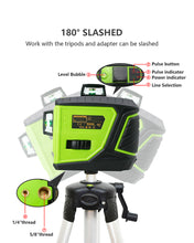 Load image into Gallery viewer, ZOKOUN 93T-2 3D Green Line Laser
