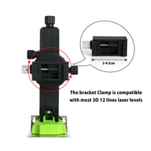 Load image into Gallery viewer, Zokoun Laser Level Fine-Tuning Wall Bracket Strong Magnetic Pivoting Hanging Base with 360° Adjustable Clip for 3D Line Laser (LB07 Plus)
