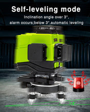 Cargar imagen en el visor de la galería, Zokoun Laser Module Floor and Wall Powerful Green 16 Lines, 360 Rotary Self-leveling Laser Level Horizontal&amp;Vertical Cross With Wireless Control 4D Laser Level with Li-ion Battery (IE16)
